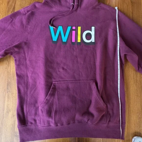 THE HUNDREDS UNO Graphic Hoodie Mens L NWT Wild Burgundy Sweatshirt NEW Large - Picture 11 of 14